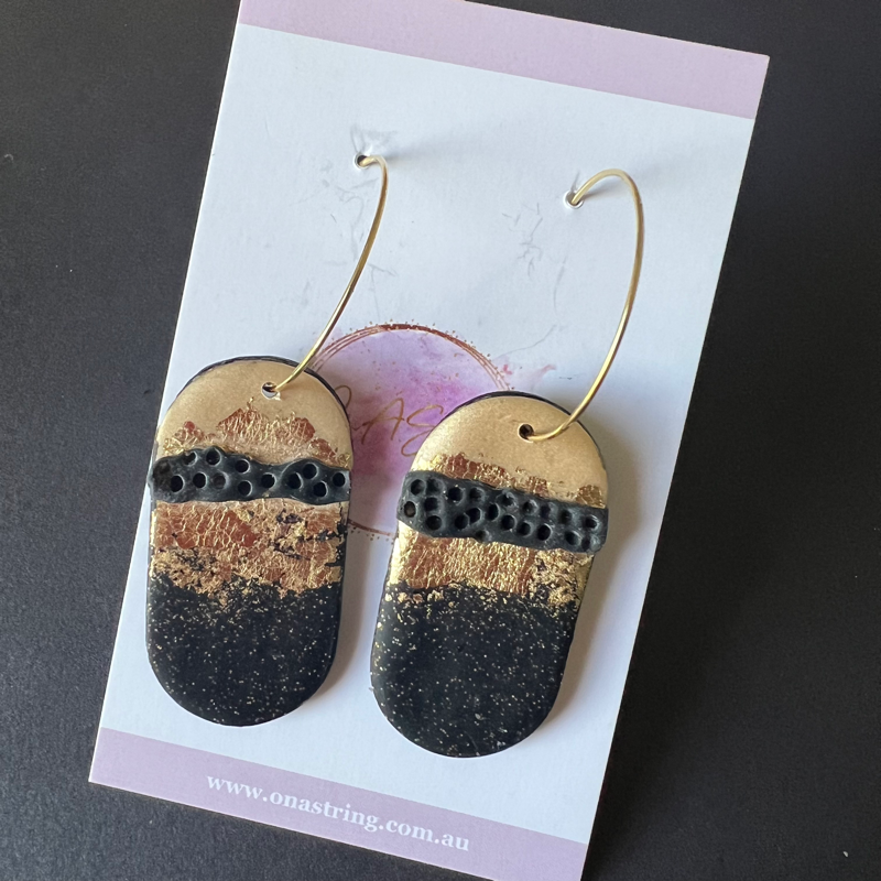 Glitter polymer clay earrings cheap
